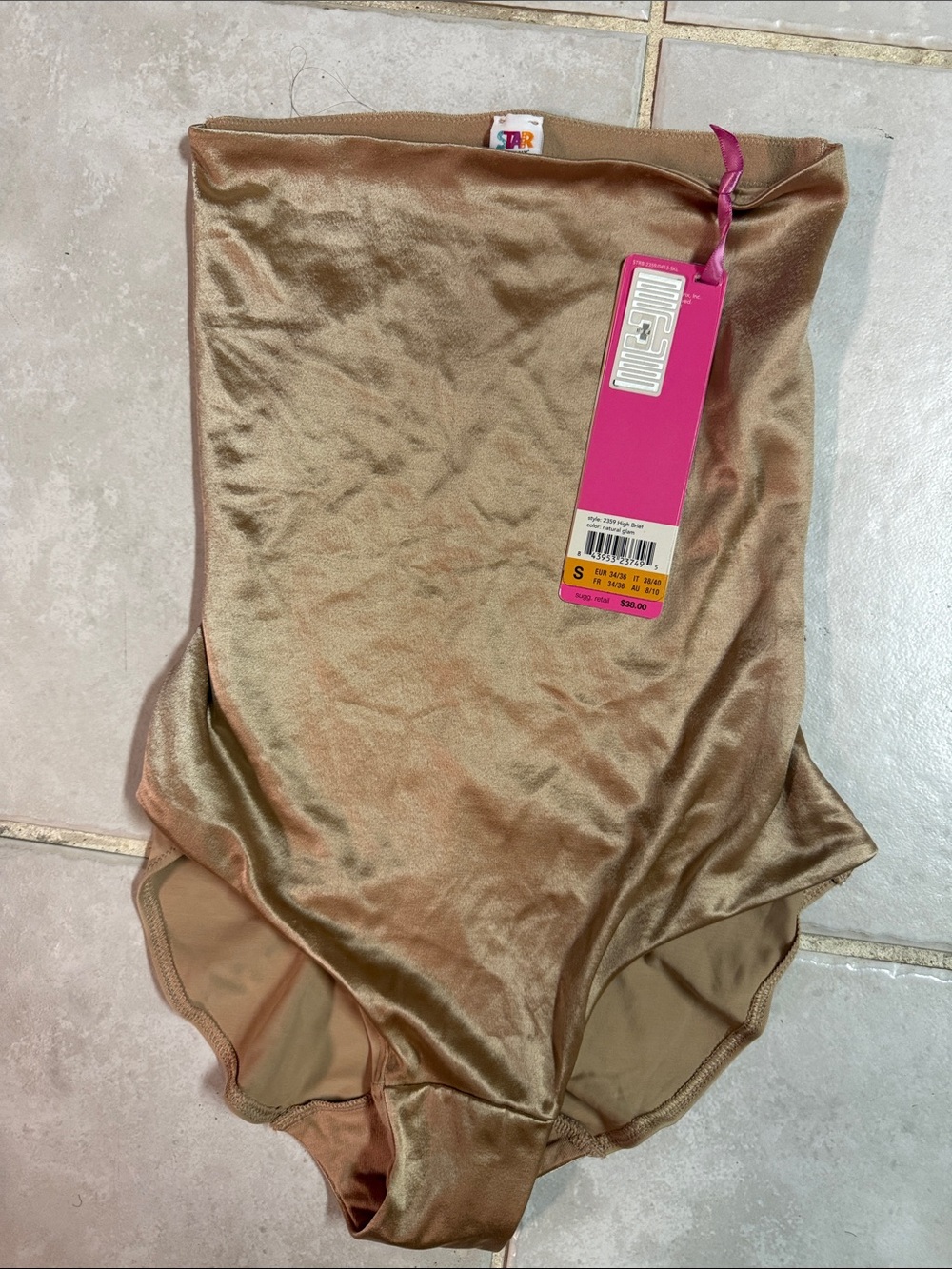 Warner's Gold-Tone Velvet High-Waist Shapewear Bodysuit